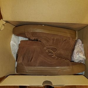 High top, suede Van's.